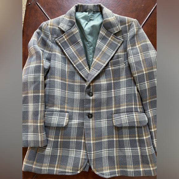 Beautiful men’s plaid wool blazer - Picture 1 of 3
